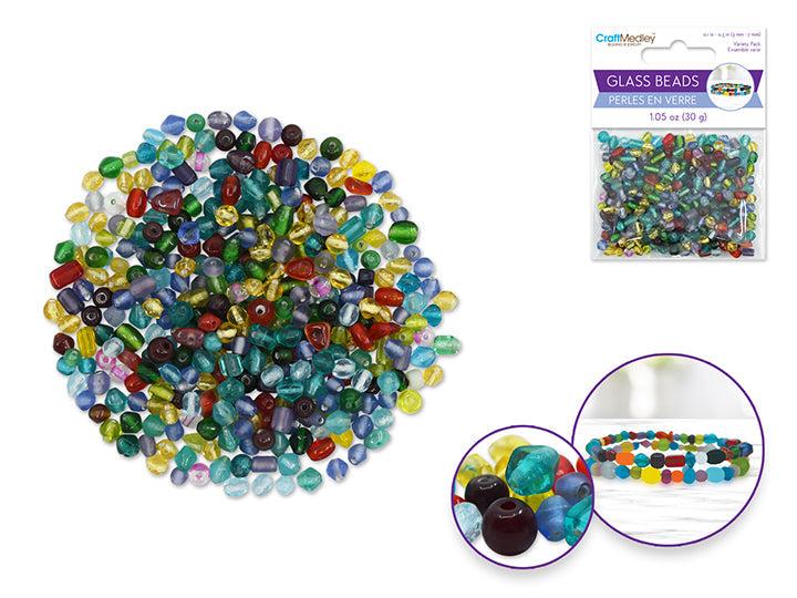 Perle en verre 30 g glamour