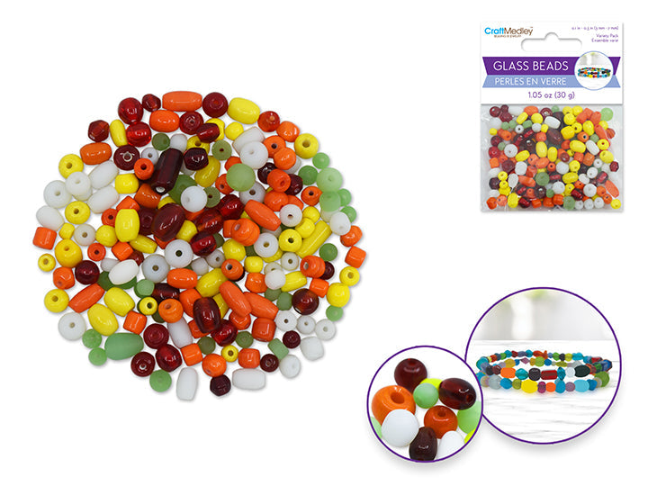 Perle en verre 30 g tropicana