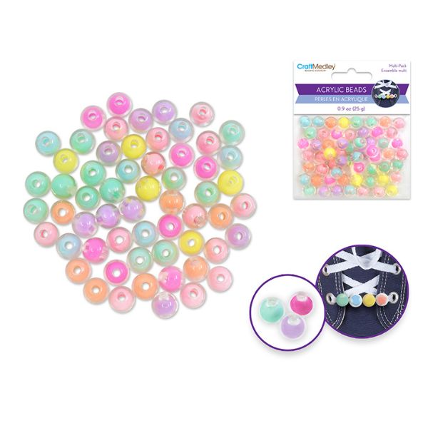 Perle 10 mm en acrylique 25 g