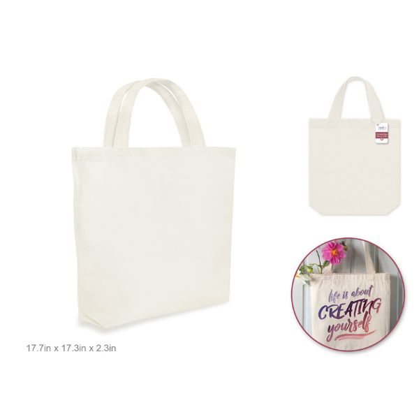 Sac en toile (canvas bag) 17,7 po x 17,3 po x 2,3 po