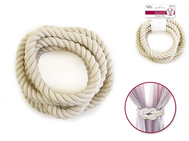 Cordage marin 13 mm x 2,3 m blanc