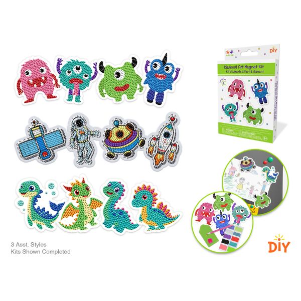 Aimants en broderie de diamant Garçon (8 ans et +)