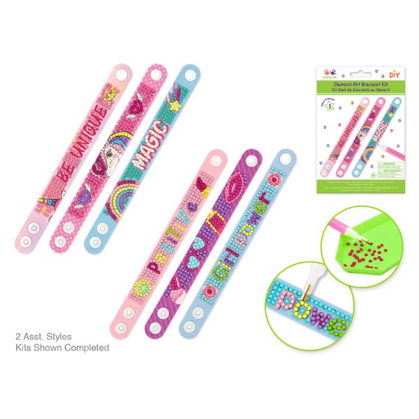 Bracelets en broderie de diamant pour fille (8 ans et +)