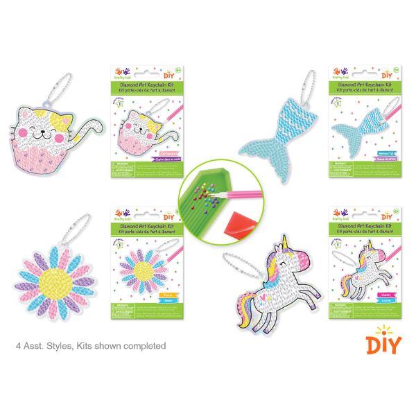 Porte-clés broderie de diamant Fantaisie
