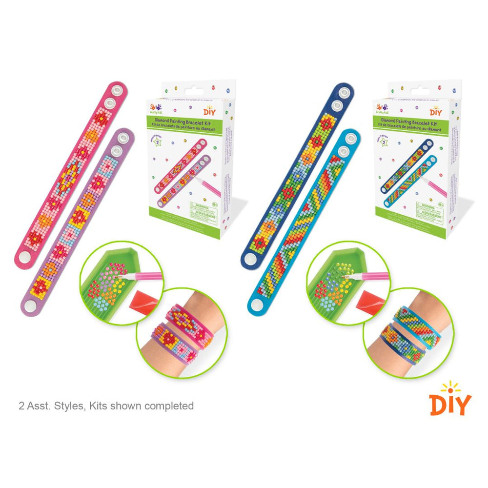 Bracelet broderie de diamant (paquet de 2)