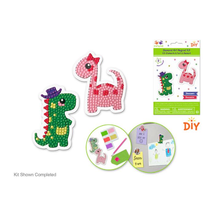 Broderie de diamant magnétique (Diamond painting) dinosaures