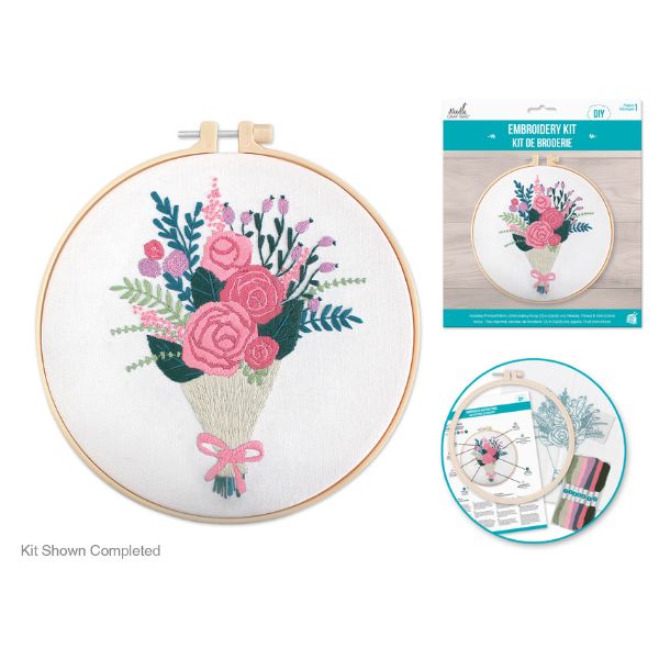 Ensemble de broderie à fil bouquet de fleurs
