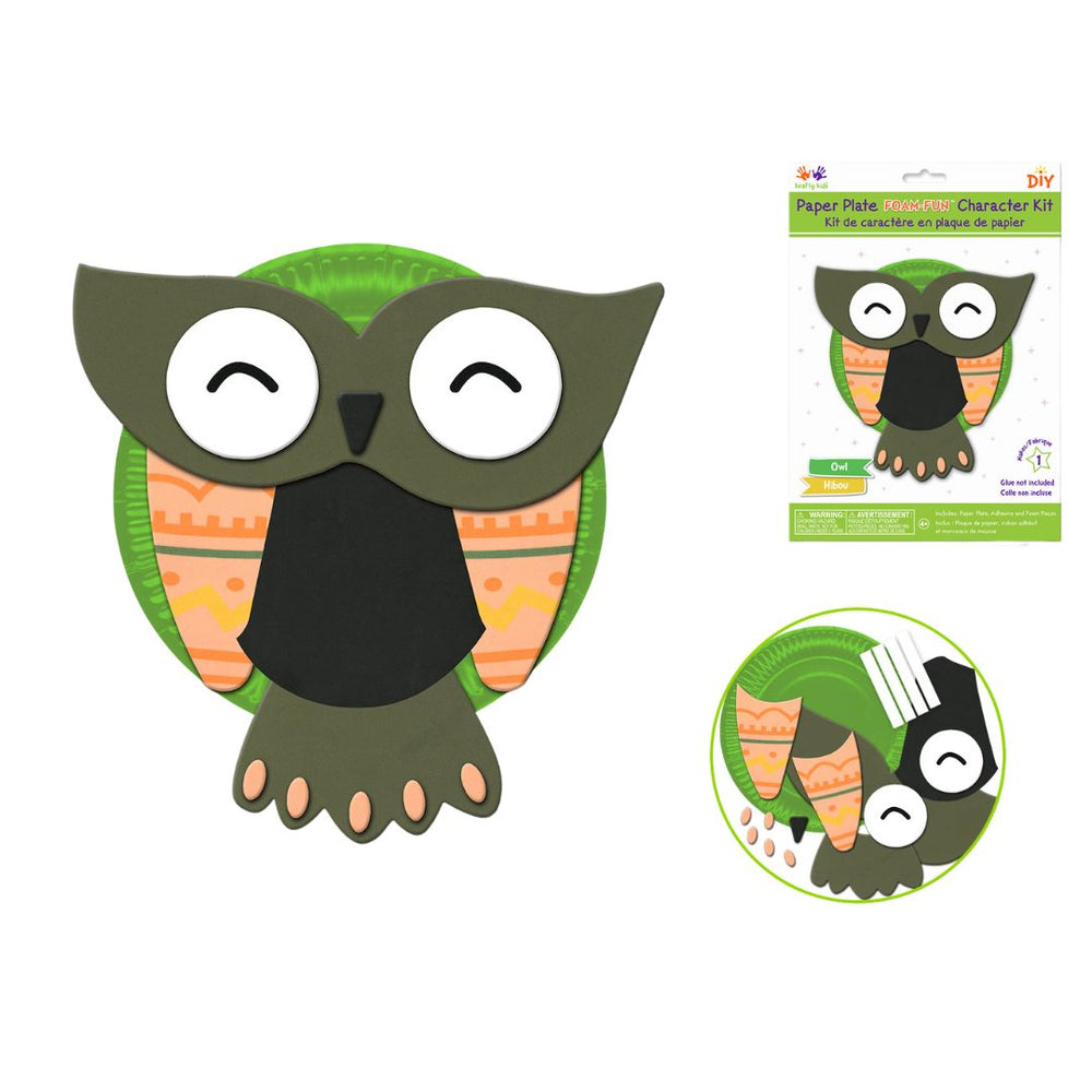 Ensemble de bricolage en foam hibou