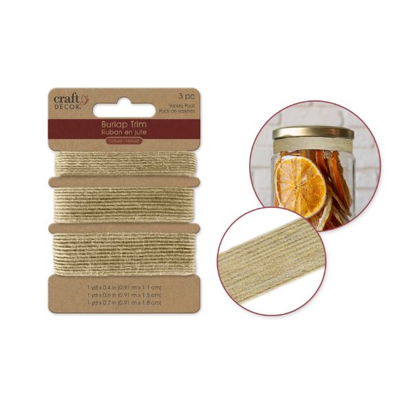 Ruban de jute 1 verge (paquet de 3)