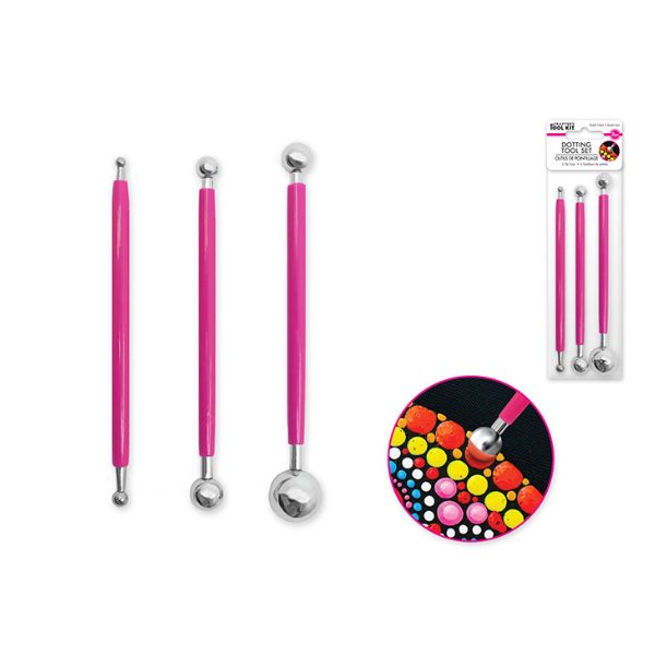 Outils de pointillage pour mandala (paquet de 3)