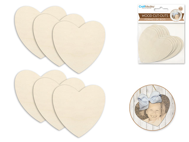 Plaque en bois 2,8 po (paquet de 6)