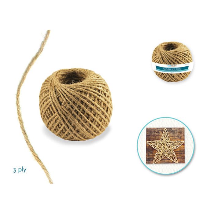 Ficelle 80 g de jute naturelle à 3 plis