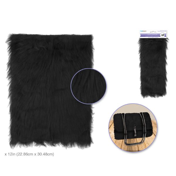 Fausse fourrure 9 po x 12 po pour projet d'artisanat