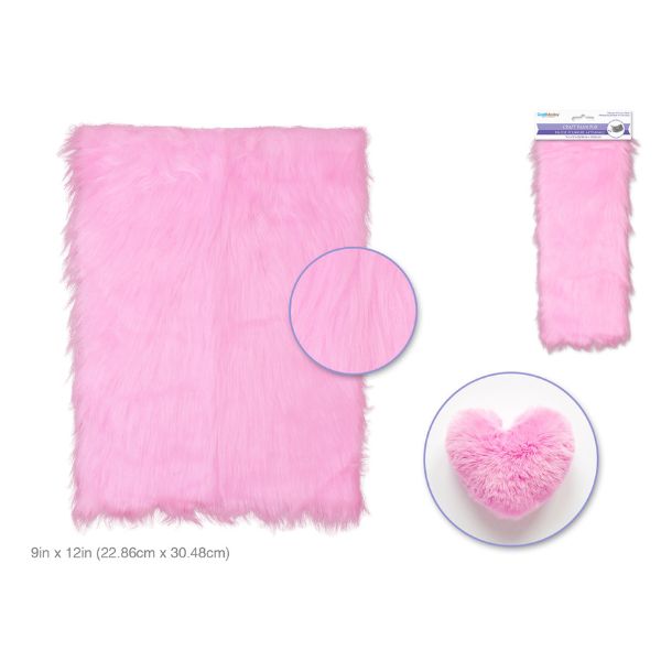 Fausse fourrure 9 po x 12 po pour projet d'artisanat