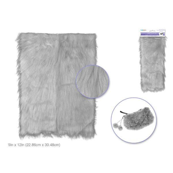 Fausse fourrure 9 po x 12 po pour projet d'artisanat