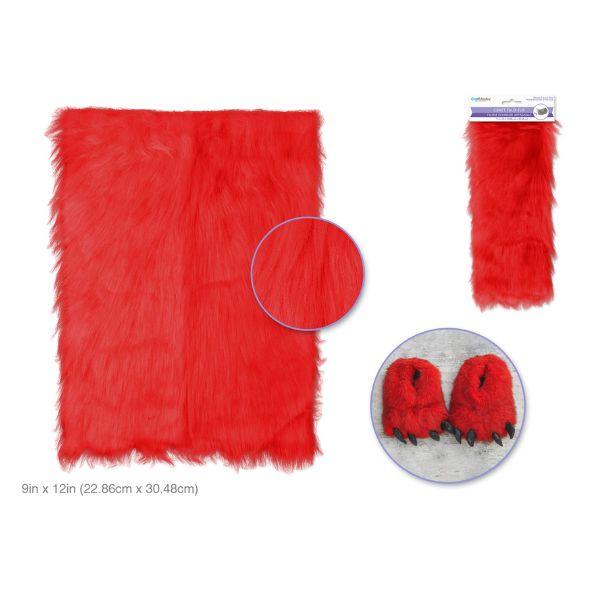 Fausse fourrure 9 po x 12 po pour projet d'artisanat