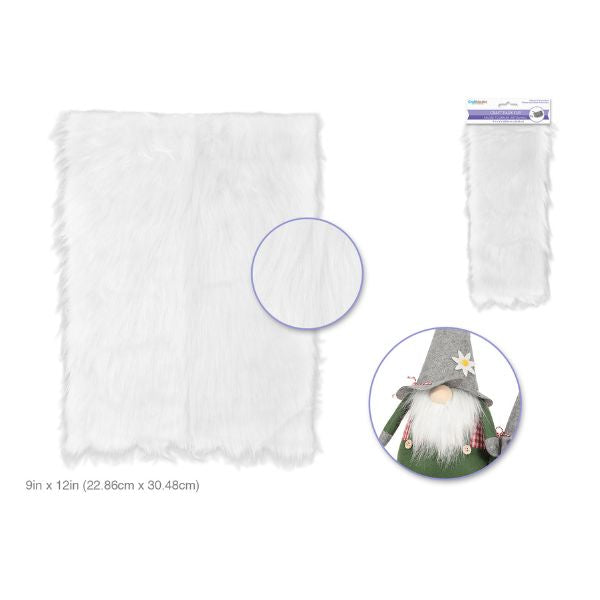 Fausse fourrure 9 po x 12 po pour projet d'artisanat