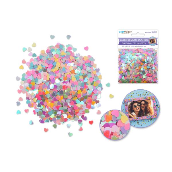 Paillettes 35 g en forme de fleurs