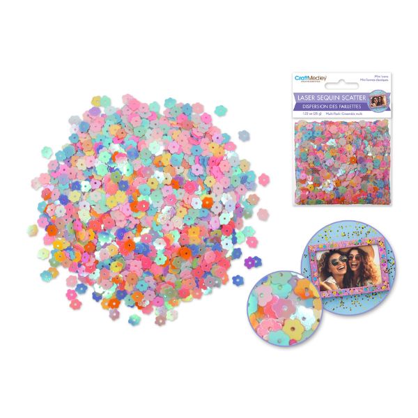 Paillettes 35 g en forme de coquillages