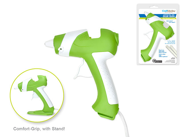 Fusil à colle chaude 7w blanc et vert (petit bâton)