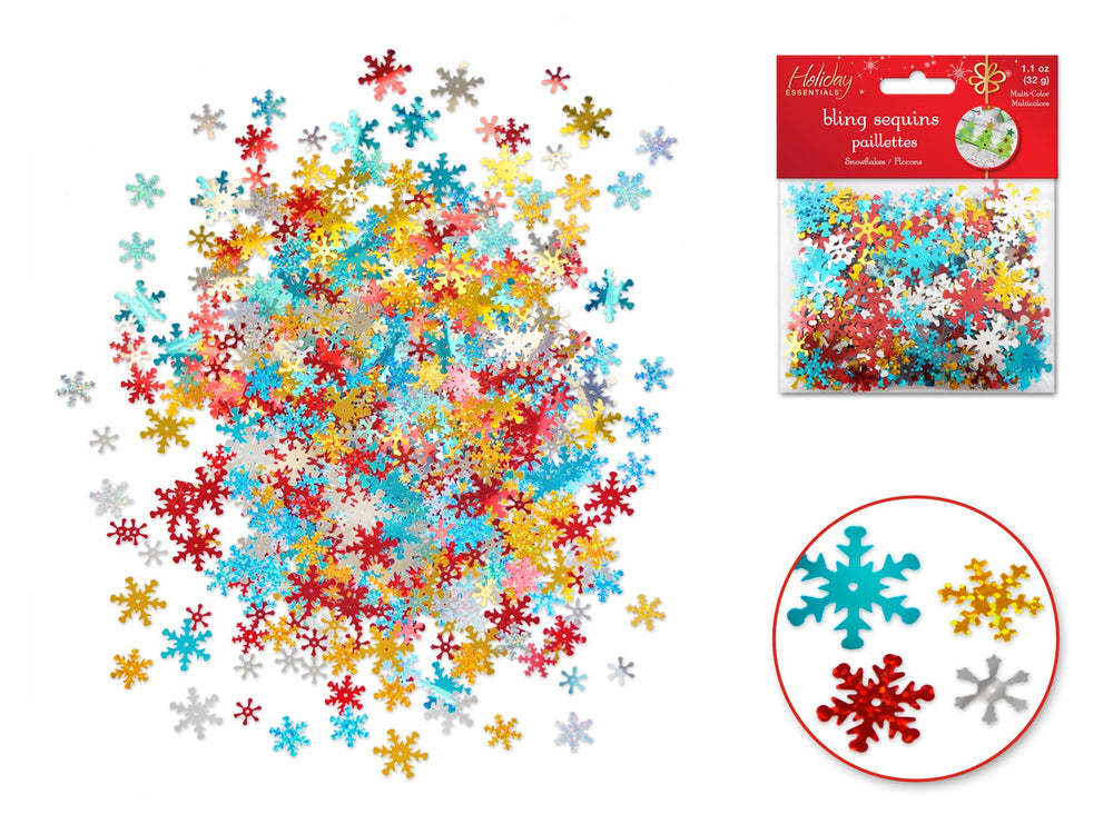 Paillette brillante 32 g flocon multicolore