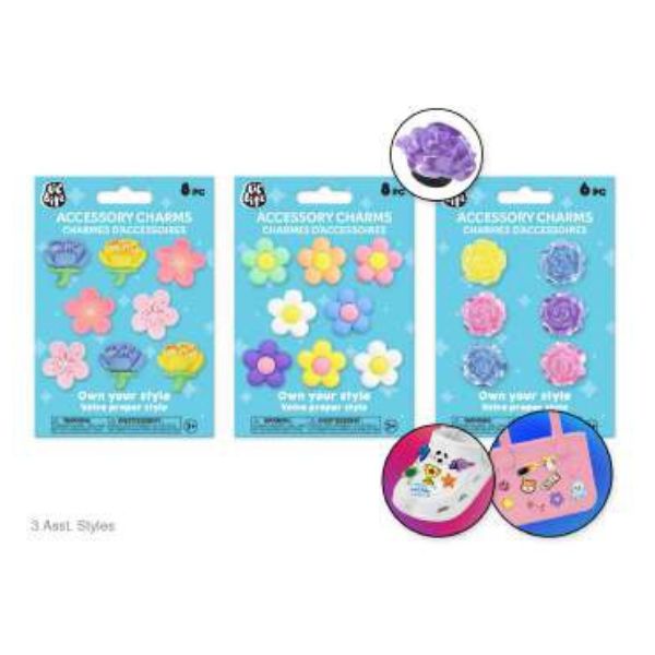 Breloques pour sandales ou accessoires Lil'bitz fleurs