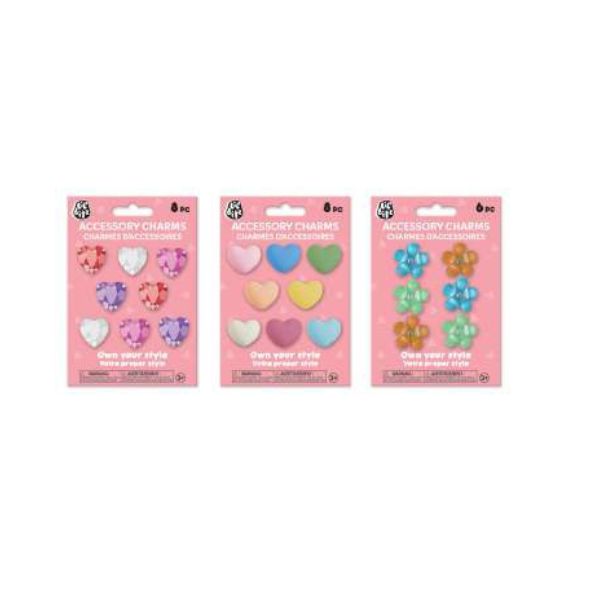 Breloques pour sandales ou accessoires Lil'bitz coeurs