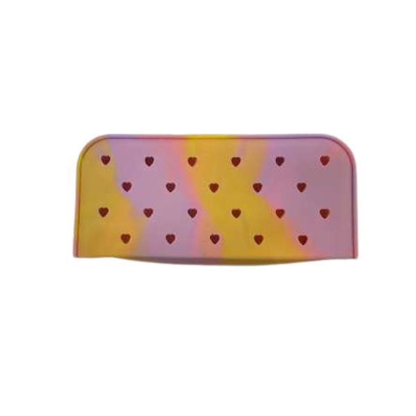 Étui à crayons en silicone 7 po x 3 po troué pour breloques Lil'bitz