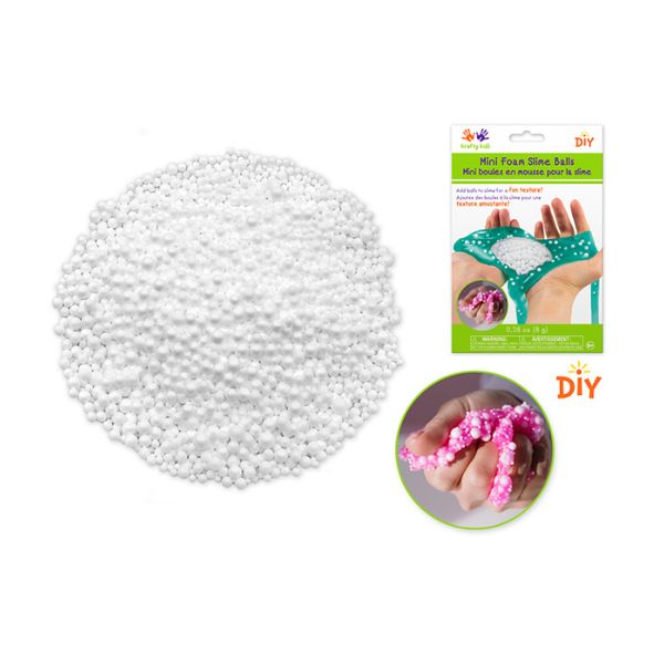 Mini billes en mousse 8 g pour slime