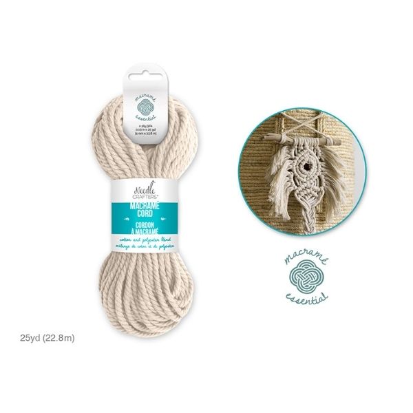 Cordons à macramé 4 mm x 25 verges