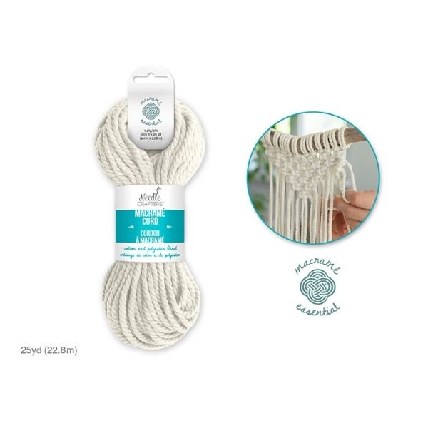 Cordons à macramé 4 mm x 25 verges