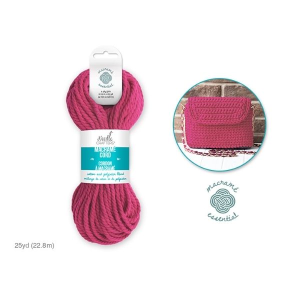 Cordons à macramé 4 mm x 25 verges