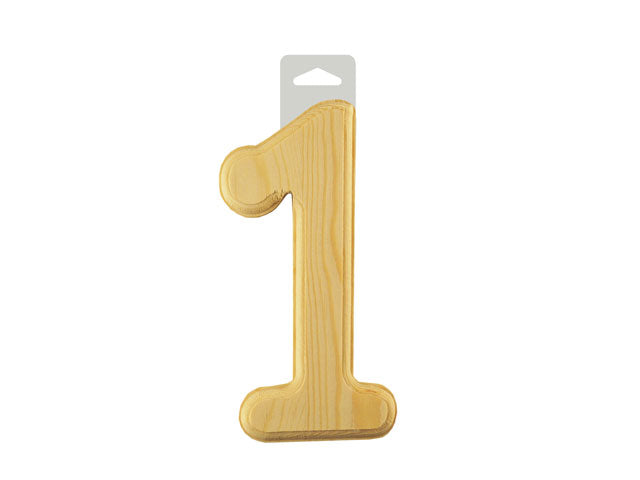 Numéros en bois 6 po