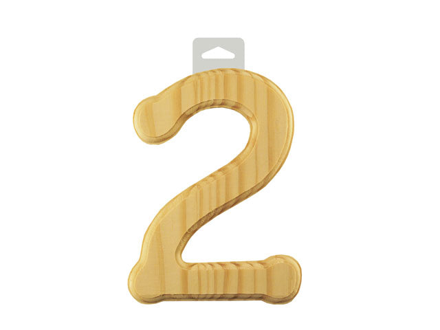 Numéros en bois 6 po