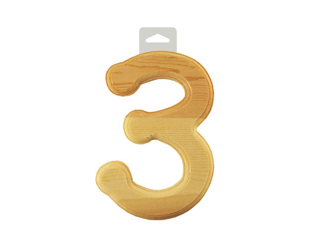 Numéros en bois 6 po