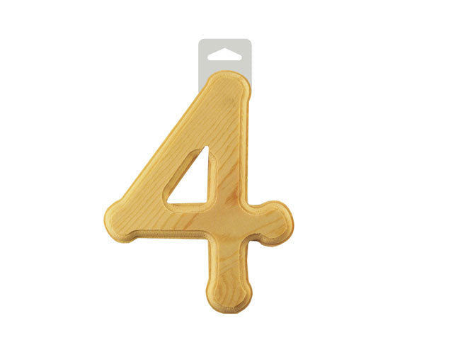 Numéros en bois 6 po