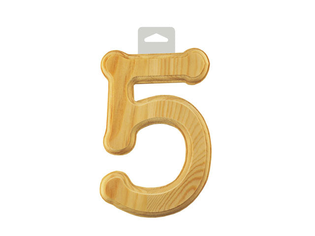 Numéros en bois 6 po
