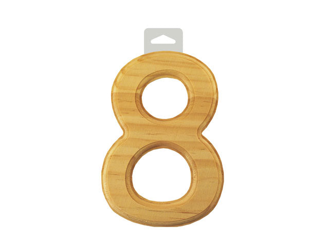 Numéros en bois 6 po