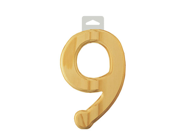 Numéros en bois 6 po
