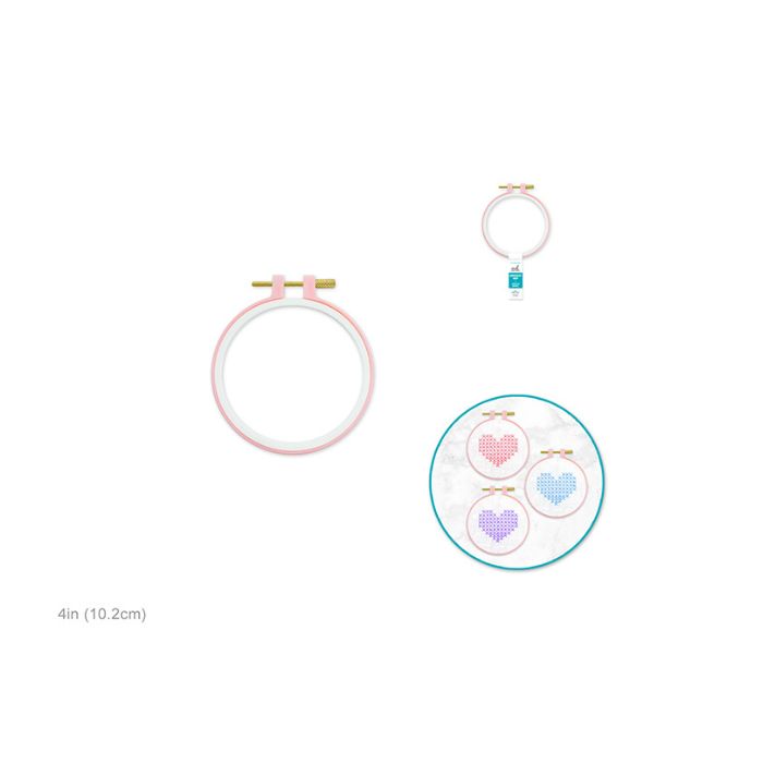 Cerceau en plastique avec pince pour broderie