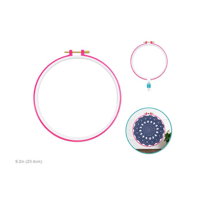 Cerceau en plastique avec pince pour broderie