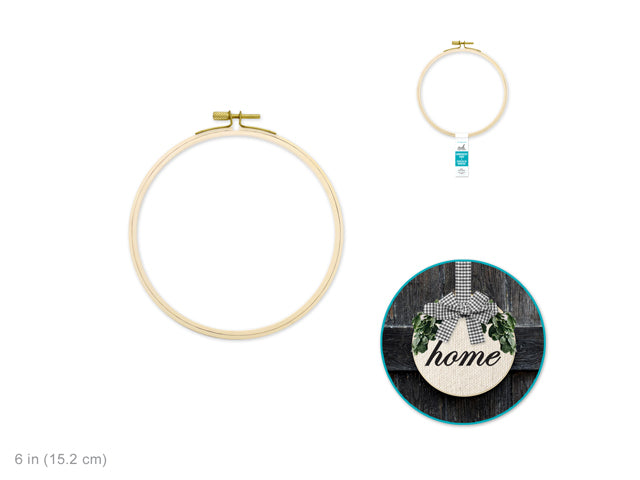Cerceau en bambou pour broderie