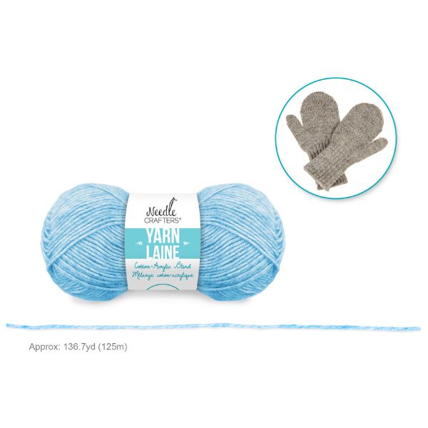 Laine mélange coton-acrylique 50 g Needlecrafters Blend