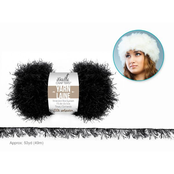 Laine fil de cils boa 100% polyester 50 g Needlecrafters