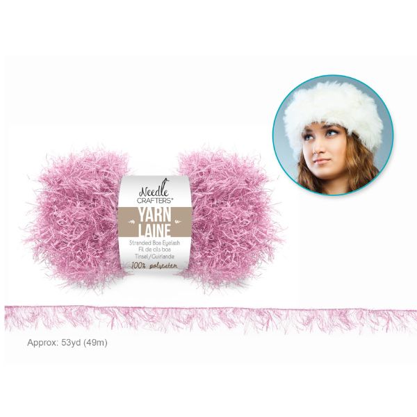 Laine fil de cils boa 100% polyester 50 g Needlecrafters