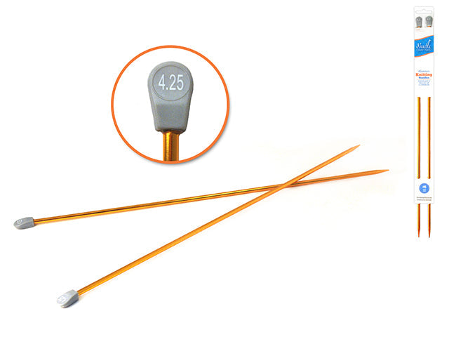 Aiguille à tricoter 35 cm en aluminium Needle Crafters (paquet de 2)