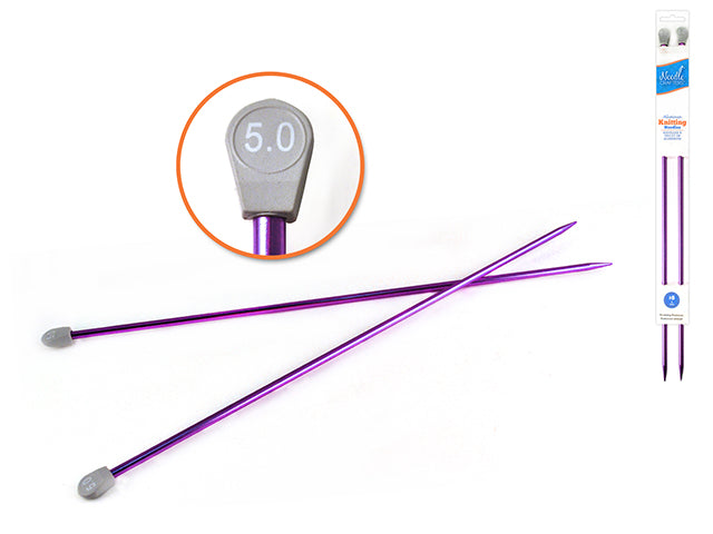 Aiguille à tricoter 35 cm en aluminium Needle Crafters (paquet de 2)
