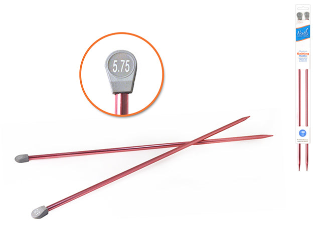 Aiguille à tricoter 35 cm en aluminium Needle Crafters (paquet de 2)