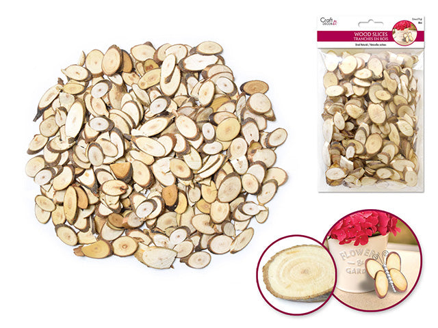 Tranche en bois ovale 75 g naturel