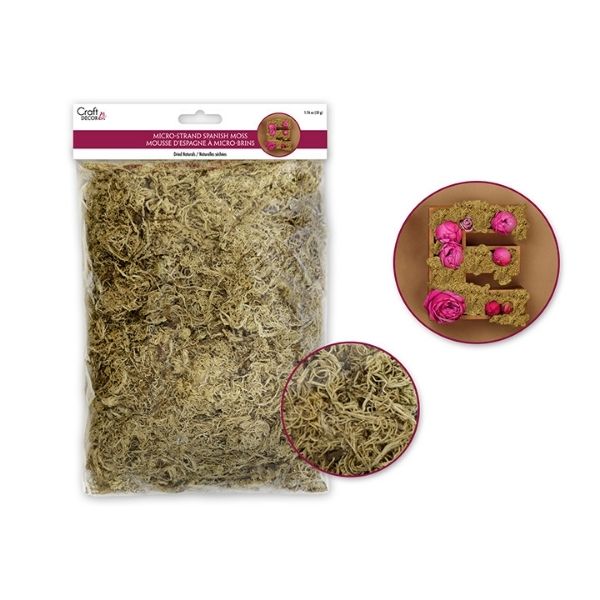 Mousse espagnole décorative 1,76 oz naturel